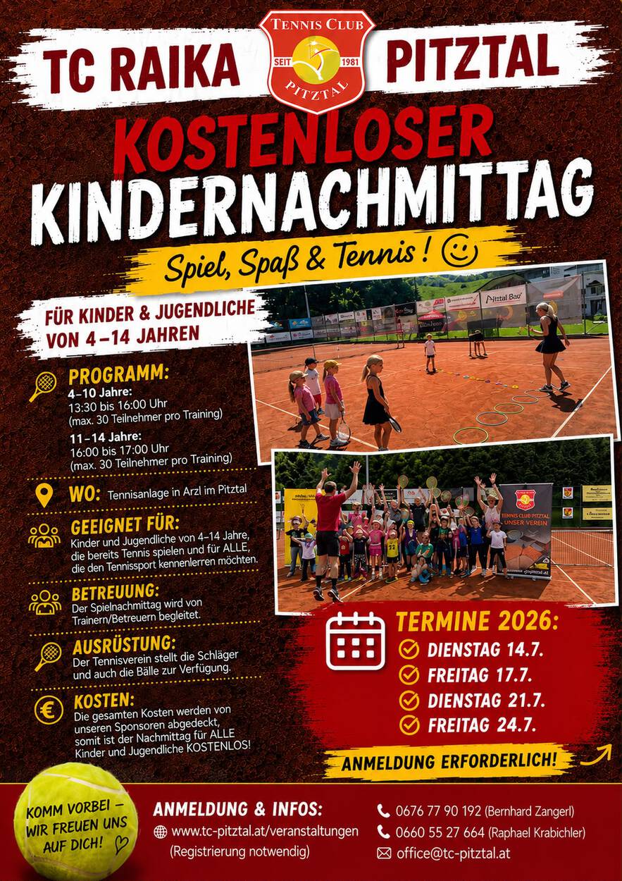 Kostenloser Kindernachmittag 2026