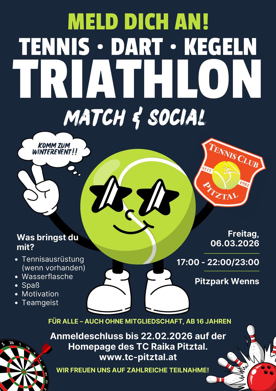 Winterevent: Match and Social - Triathlon